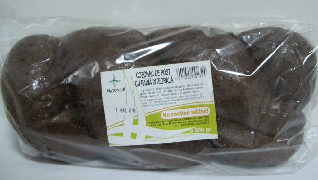 Cozonac post faina integrala 700g - NATURALIA