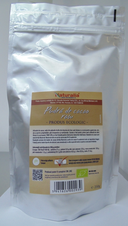 Cacao pulbere eco 250g - NATURALIA