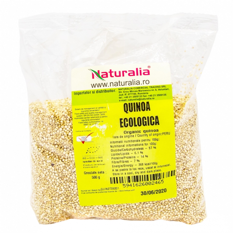 Quinoa alba boabe eco 500g - NATURALIA