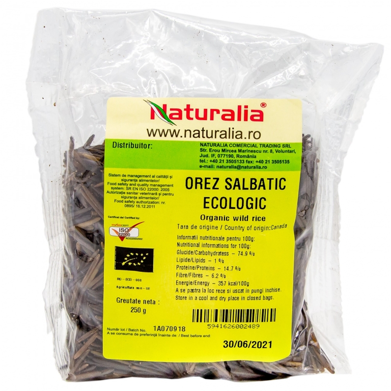 Orez salbatic eco 250g - NATURALIA