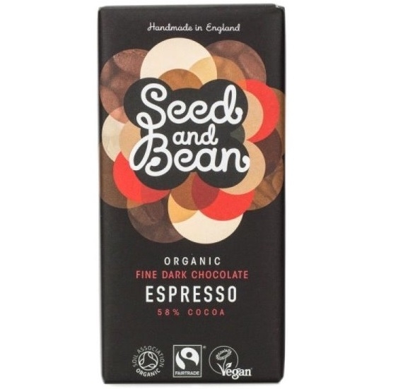 Ciocolata neagra 58% cafea eco 85g - SEED&BEAN