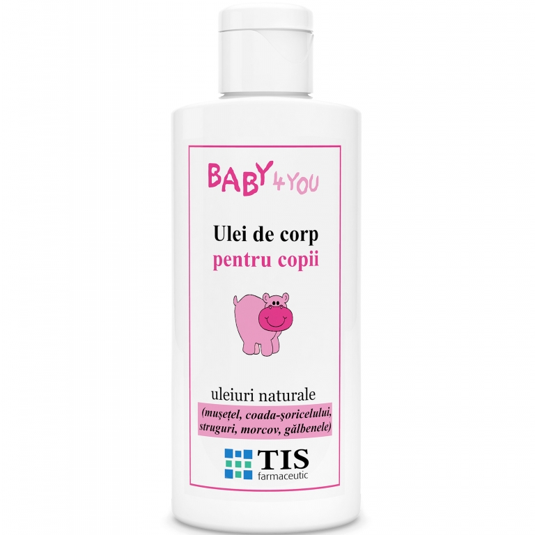 Ulei corp uleiuri naturale pentru copii Baby4You 100ml - TIS