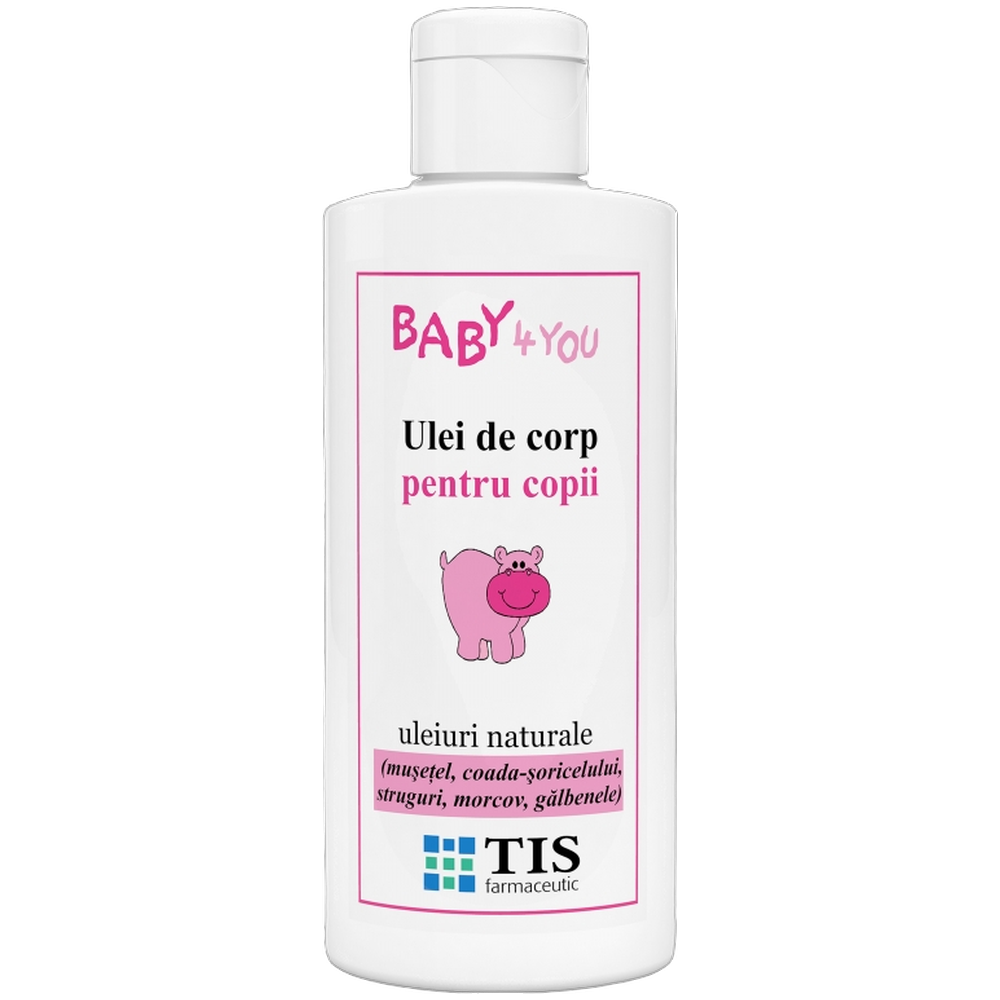 Ulei corp uleiuri naturale pentru copii Baby4You 100ml - TIS