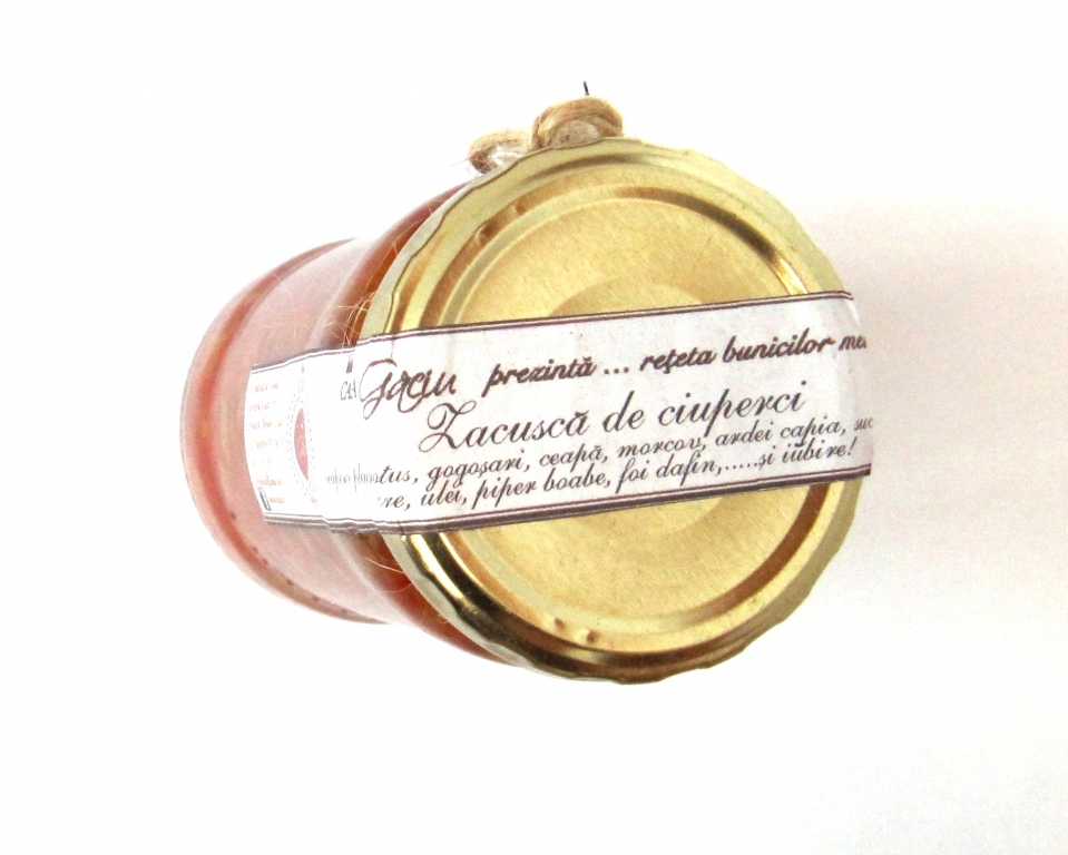 Zacusca ciuperci pleurotus 300g - CASA GACIU