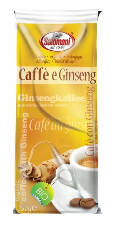 Cafea macinata arabica cu ginseng eco 250g - SALOMONI