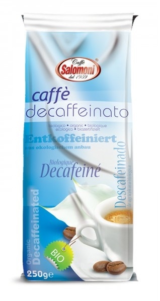 Cafea macinata arabica decofeinizata eco 250g - SALOMONI