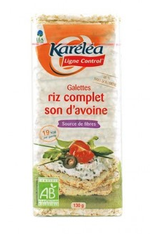 Rondele expandate orez integral tarate ovaz eco 130g - KARELEA