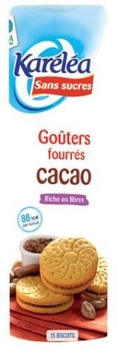 Biscuiti umpluti crema cacao 300g - KARELEA