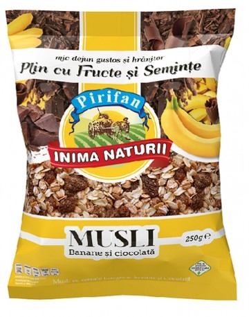 Musli banane ciocolata 250g - PIRIFAN