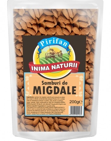 Migdale crude decojite 200g - PIRIFAN