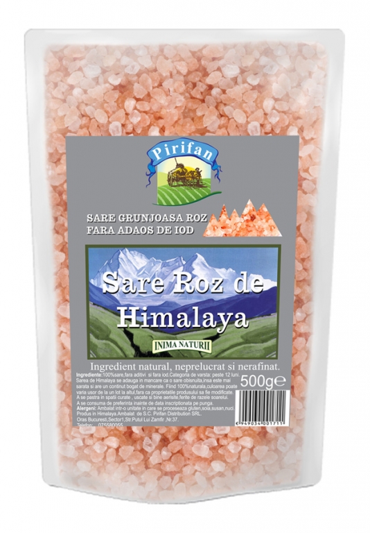 Sare roz grunjoasa Himalaya 500g - PIRIFAN