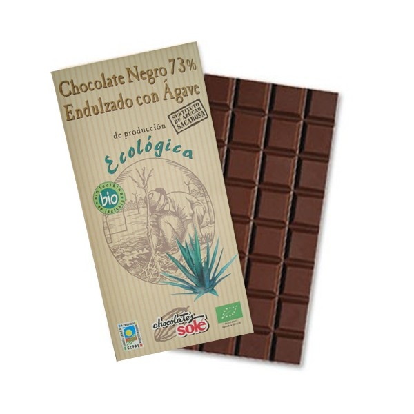 Ciocolata neagra 73%cacao agave eco 100g - SOLE