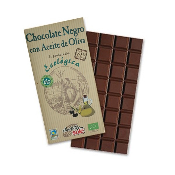 Ciocolata neagra 73% ulei masline eco 100g - SOLE
