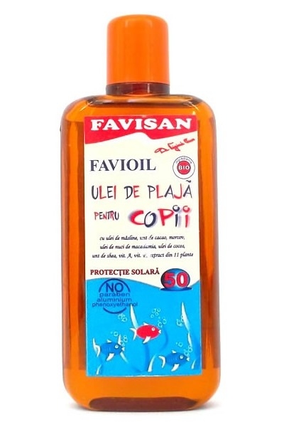 Ulei plaja copii spf50 FaviOil 125ml - FAVISAN