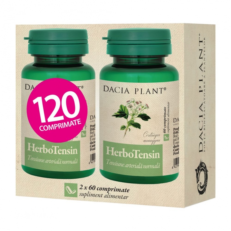Pachet HerboTensin [Reglator tensiune] 2x60cp - DACIA PLANT