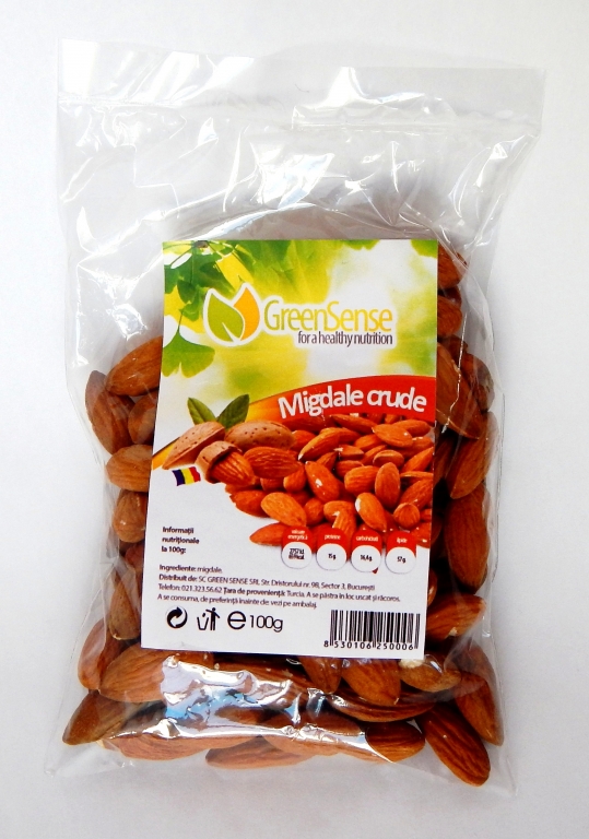 Migdale crude intregi 100g - GREEN SENSE