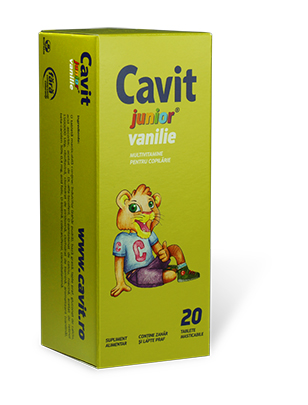 Cavit junior vanilie 20cp - BIOFARM