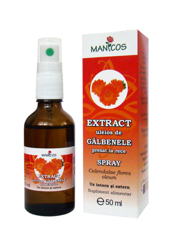 Extract uleios galbenele spray 50ml - MANICOS
