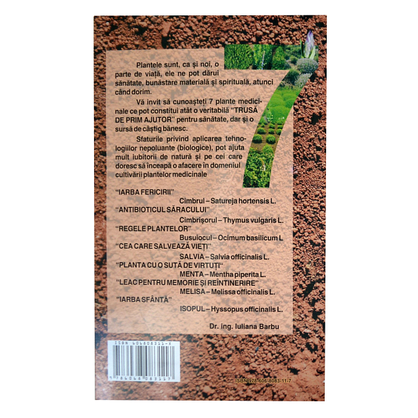 Carte Sanatate si arginti prin folosirea si cultivarea a 7 plante binecuvantate 534pg - URBAN LIFESTYLE