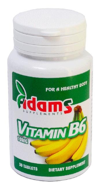 Vitamina B6 10mg 30cp - ADAMS