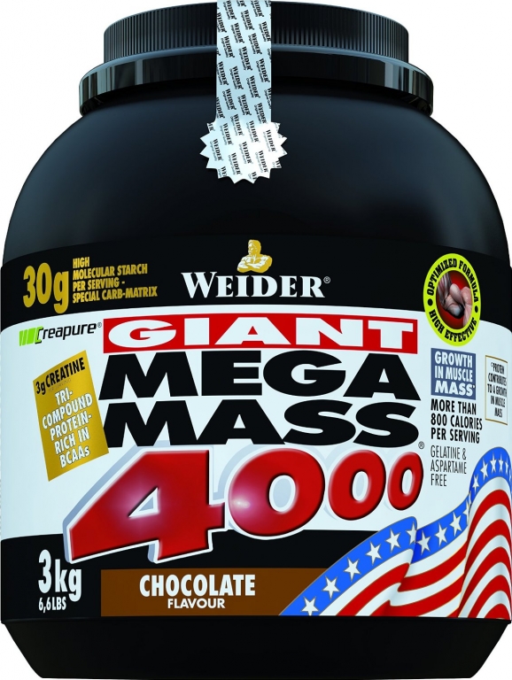 Gigant mega mass 4000 ciocolata 3kg - WEIDER