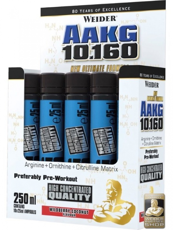 Shot AAKG 10160mg 10x25ml - WEIDER