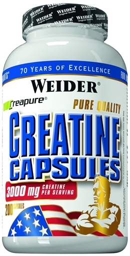 Pulbere creatina pura 1000mg 200cps - WEIDER