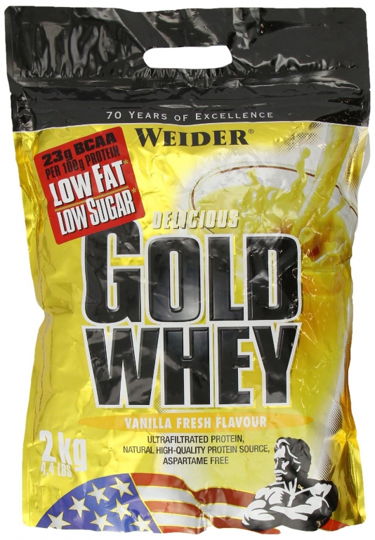 Pulbere proteica zer concentrat Gold vanilie 2kg - WEIDER