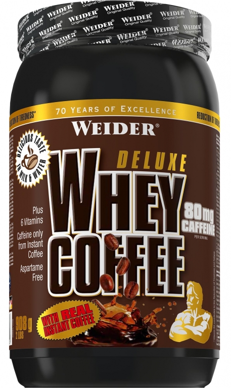 Pulbere proteica zer cafea instant Deluxe 908g - WEIDER
