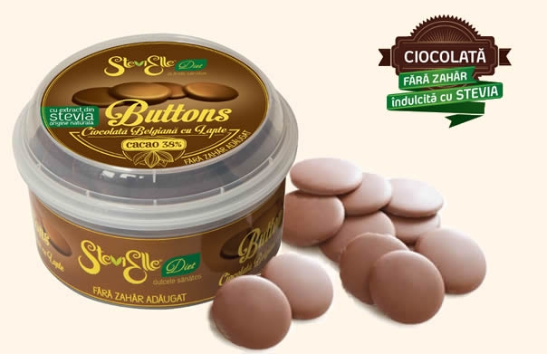 Pastile ciocolata lapte belgiana 300g - STEVIELLE