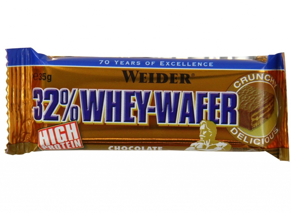 Baton proteic 32% WheyWafer ciocolata 35g - WEIDER