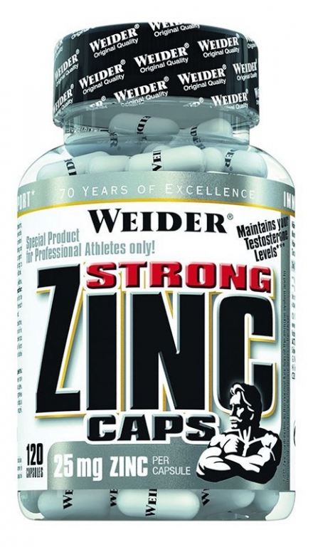 Zinc strong 25mg 120cps - WEIDER