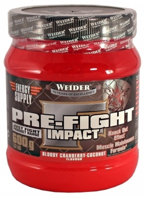 Pulbere Pre Fight Impact merisoare cocos 600g - WEIDER