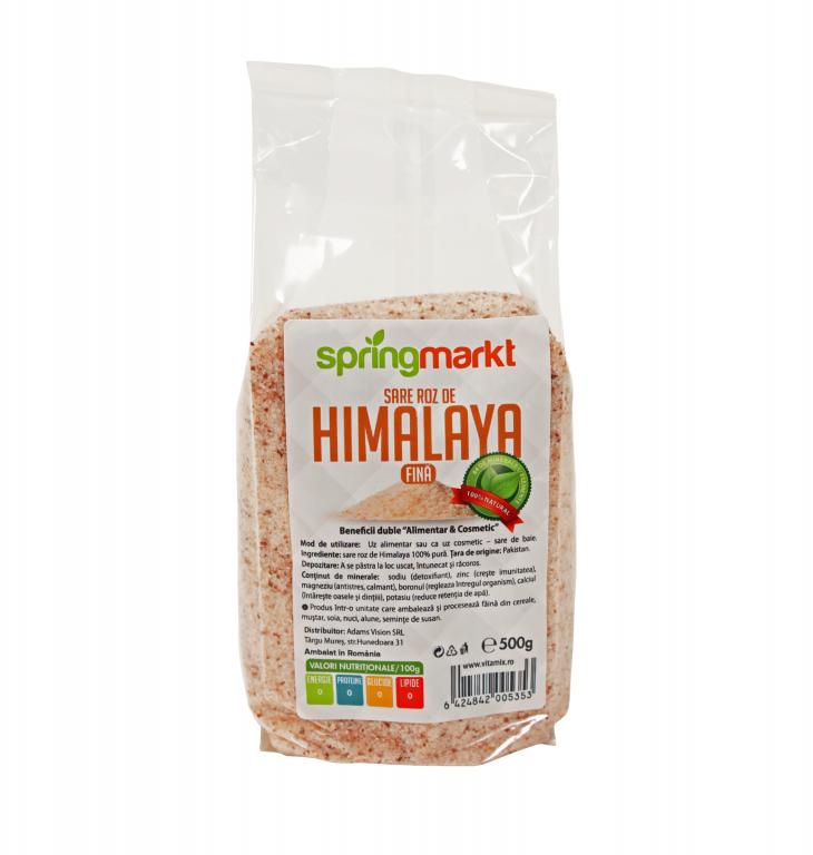 Sare roz fina Himalaya 500g - SPRINGMARKT