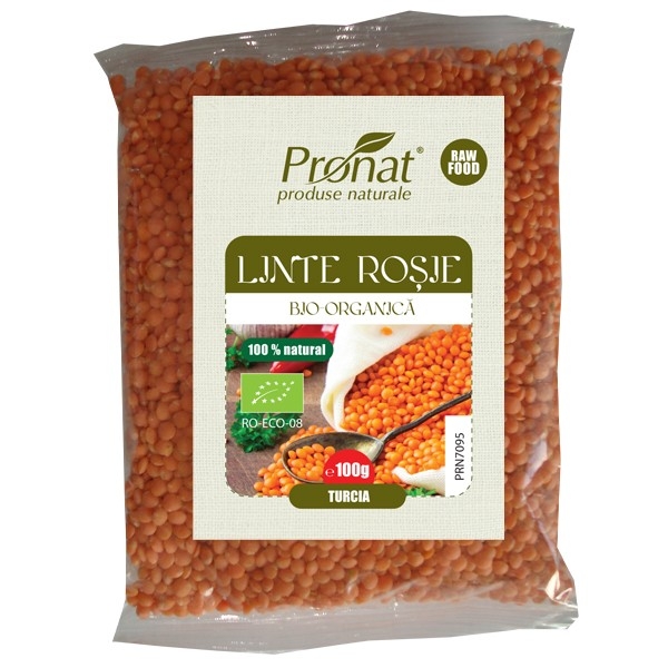 Linte rosie boabe eco 200g - PRONAT