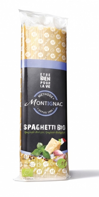 Paste spaghete grau integral seminte in 500g - MONTIGNAC