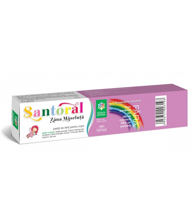 Pasta dinti copii zana maseluta Santoral 40ml - SANTO RAPHAEL