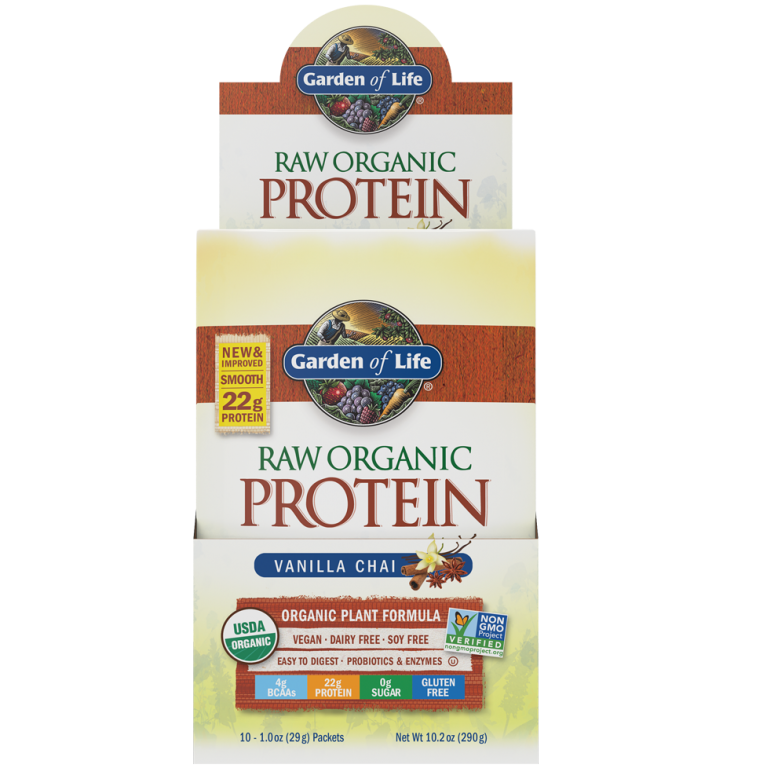 Pulbere proteica mix raw vegan vanilie 10pl x 29g - GARDEN OF LIFE