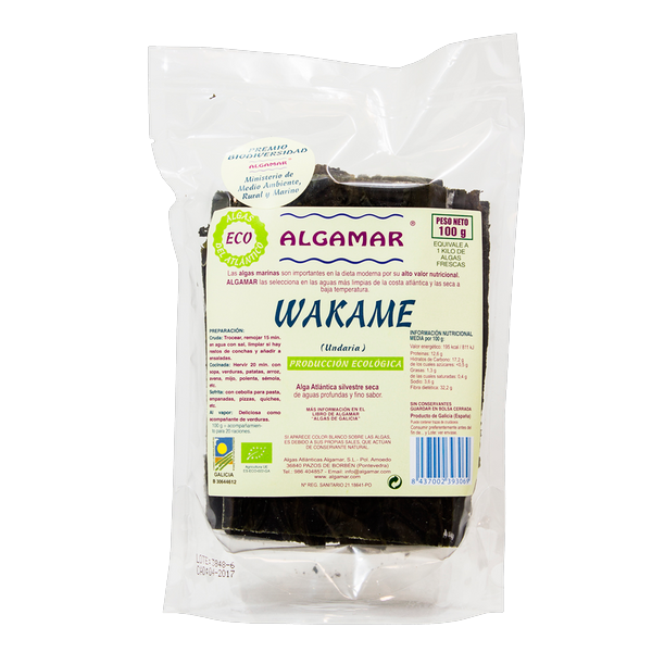 Alge wakame uscate bio 100g - ALGAMAR