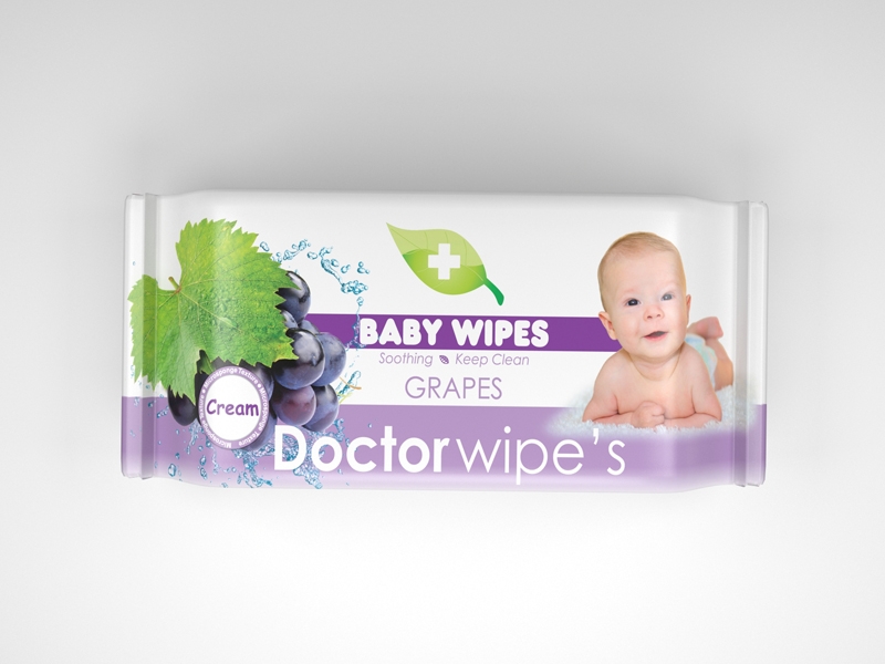 Servetele umede copii struguri 60b - DR WIPE`S