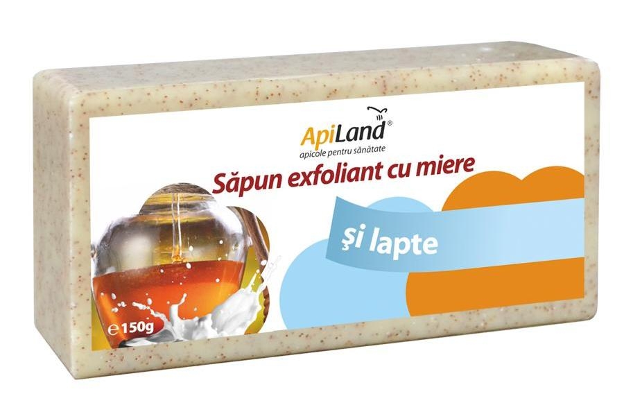 Sapun exfoliant miere lapte 150g - APILAND