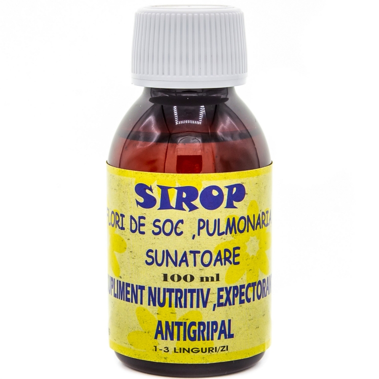 Sirop flori soc pulmonaria sunatoare 100ml - ELIDOR