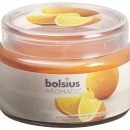 Lumanare parfumata pahar cu capac 26h portocala 370g - BOLSIUS