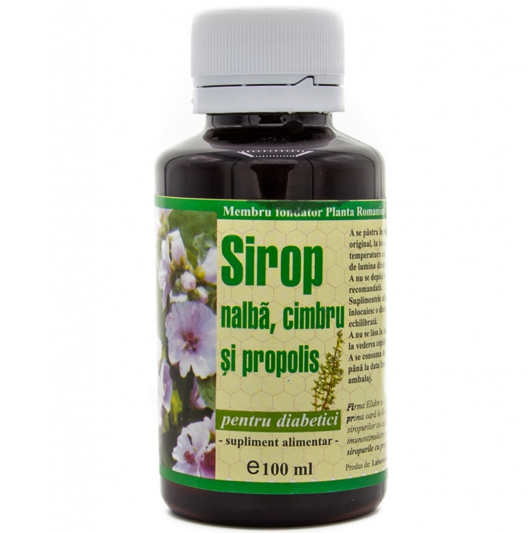 Sirop nalba cimbru propolis diabetici 100ml - ELIDOR