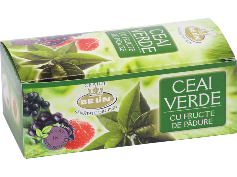 Ceai verde fructe padure 20dz - BELIN