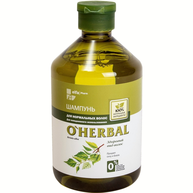 Sampon utilizare zilnica par normal 500ml - O`HERBAL