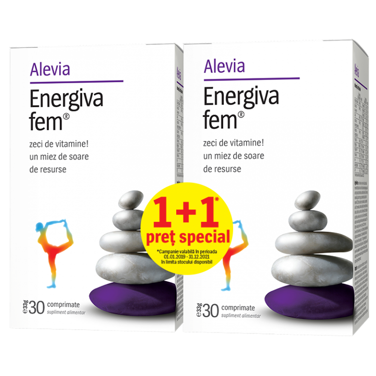 Pachet Energiva fem 2x30cp - ALEVIA