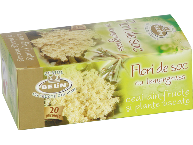 Ceai cu soc flori lemongrass 20dz - BELIN