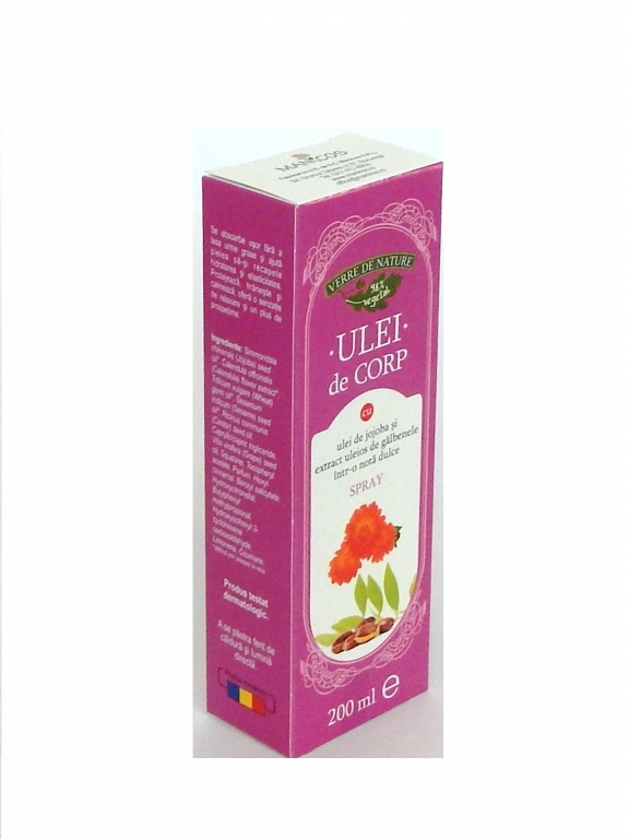 Ulei corp jojoba galbenele 200ml - MANICOS