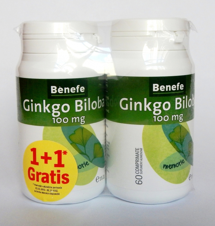 Ginkgo biloba 100mg 60cp - BENEFE